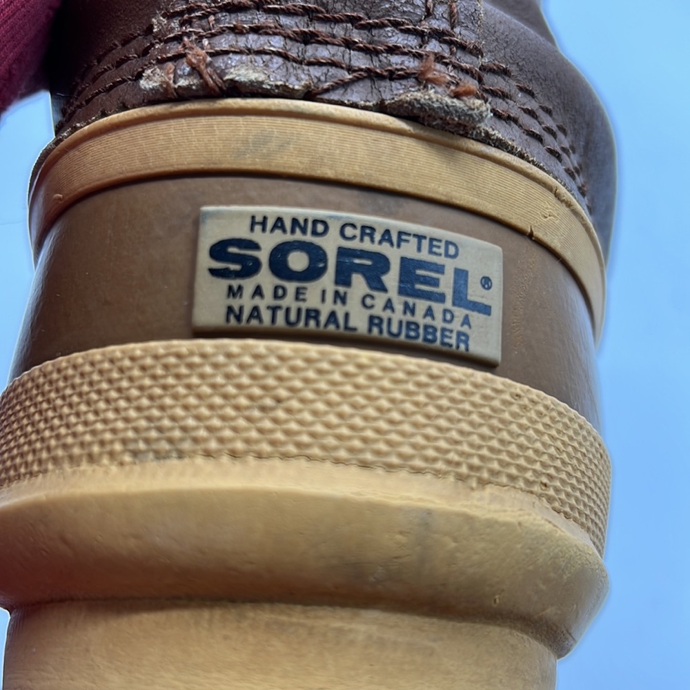 Sorel Manitou Kaufman  Vintage Winter Boots size 12 - Picture 6 of 9